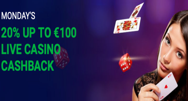Bet90 - 20% Live Casino Cashback