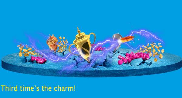 Third time's the charm! Is three your lucky number? It will be! When you play the classic three-reel slots like Win Blaster, Win Shooter, and Take 5, you collect tickets for exciting raffles...