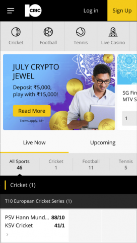 10Cric Apps Homepage