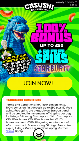 Casushi Casino Apps Homepage