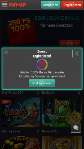 Pin-Up Casino Apps Homepage