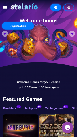 Stelario Casino Apps Homepage