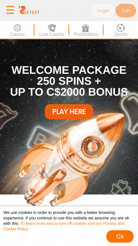 Zetbet Casino Apps Homepage