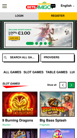 BetsAmigo Apps Homepage