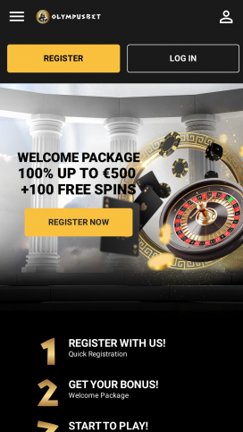 Olympusbet App Homepage
