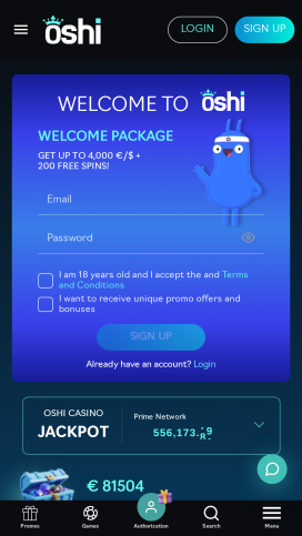 Oshi.io Apps Homepage