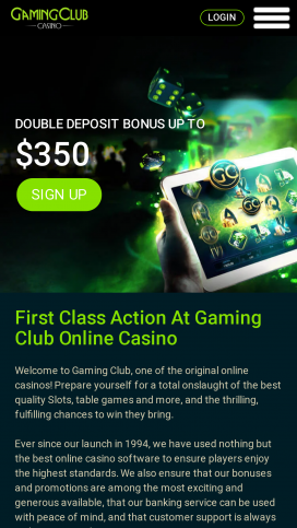 Gaming Club Apps Homepage