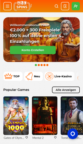 AllSpins Apps Homepage