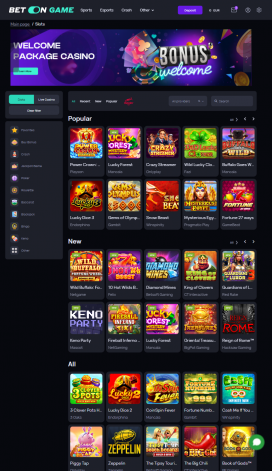 BetOnGame Apps Homepage