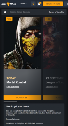 BetPari Apps Homepage