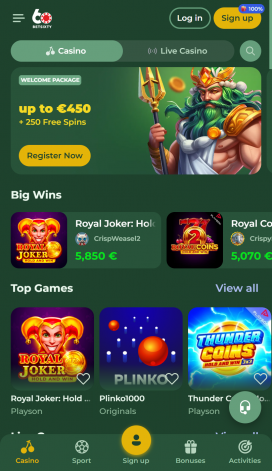 Betsixty Apps Homepage