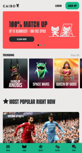 Caibo Casino Apps Homepage