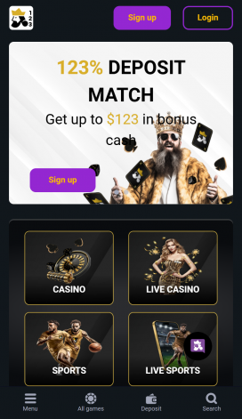 Casino123 Apps Homepage