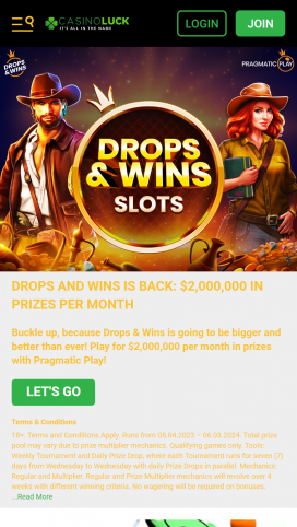 CasinoLuck Apps Homepage