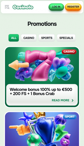 Casinolo Apps Homepage