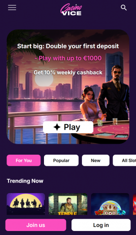 Casinovice Apps Homepage