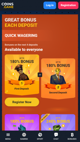 Coins.Game Apps Homepage