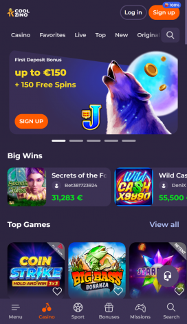 Coolzino Apps Homepage