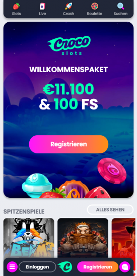 Crocoslots Apps Homepage