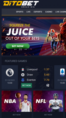 Ditobet Casino Apps Homepage