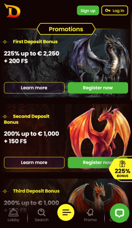 DragonSlots Apps Homepage