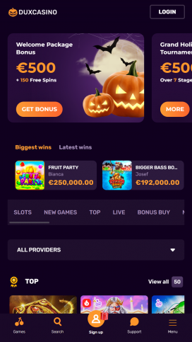 Duxcasino Apps Homepage