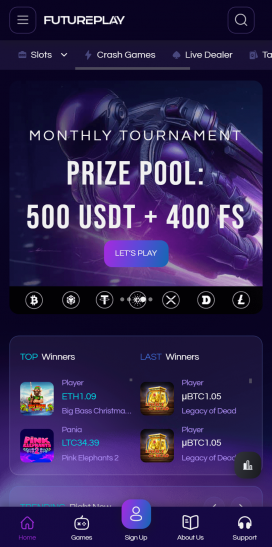 Futureplay Casino Apps Homepage