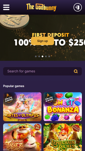 Godbunny Casino Apps Homepage