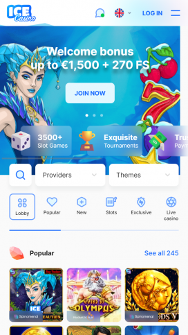 Ice Casino Apps Homepage