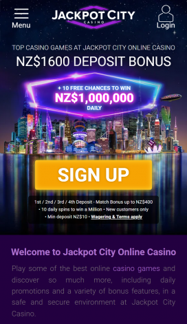 Jackpotcity Apps Homepage