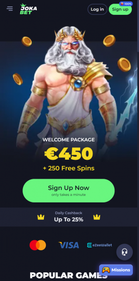 Jokabet Casino Apps Homepage