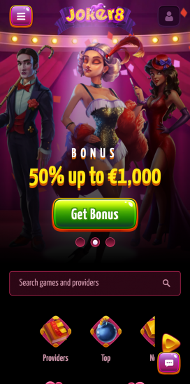 Joker8 Casino Apps Homepage
