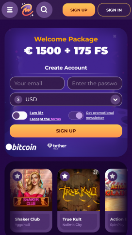 MilkyWay Casino Apps Homepage