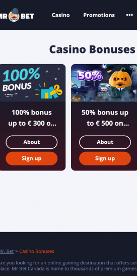 Mr Bet Apps Homepage
