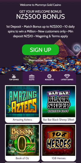 Mummys Gold Apps Homepage