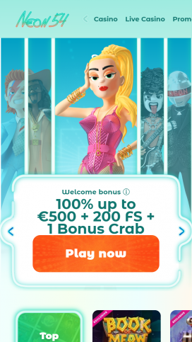 Neon54 Casino Apps Homepage