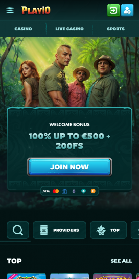 Playio Casino Apps Homepage