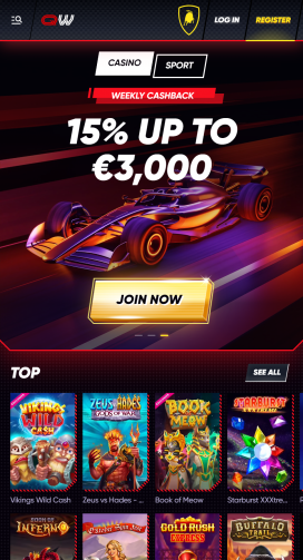 QuickWin Casinos Homepage
