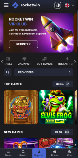 RocketWin Apps Homepage