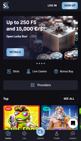 SlotLounge Apps Homepage
