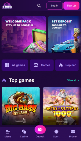 Slotrush Apps Homepage