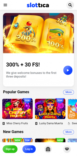 Slottica Casino Apps Homepage