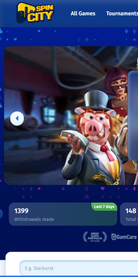 Spin City Apps Homepage