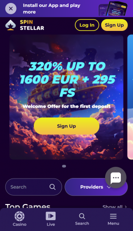 SpinStellar Apps Homepage