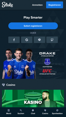 Stake Casino Apps Homepage