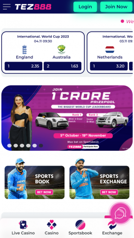 Tez888 Casino Apps Homepage