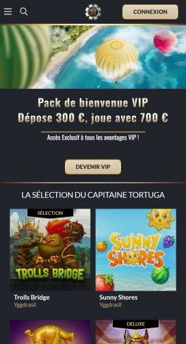 Tortuga Casino Apps Homepage