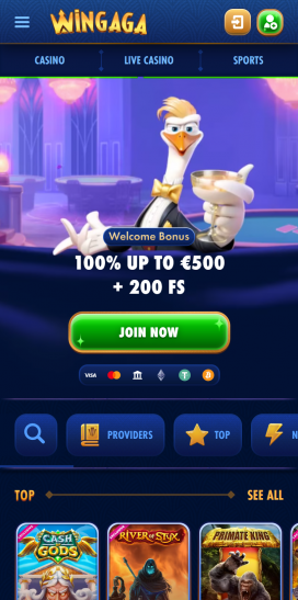 WinGaga Apps Homepage