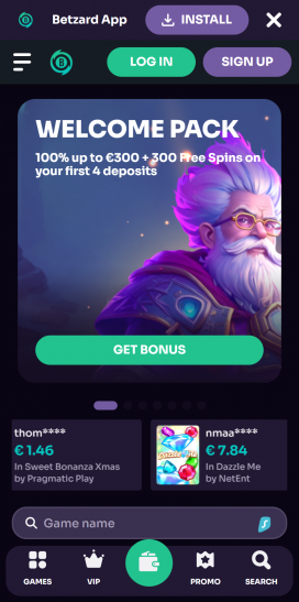 Betzard Apps Homepage