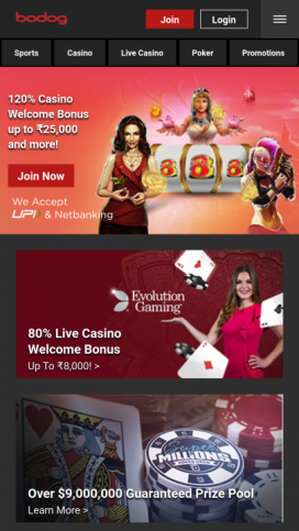 bodog Apps Homepage